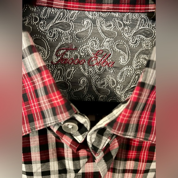 Tasso Elba men’s button down shirt. Sz XL (17-17.5) 100% cotton. - Picture 2 of 6